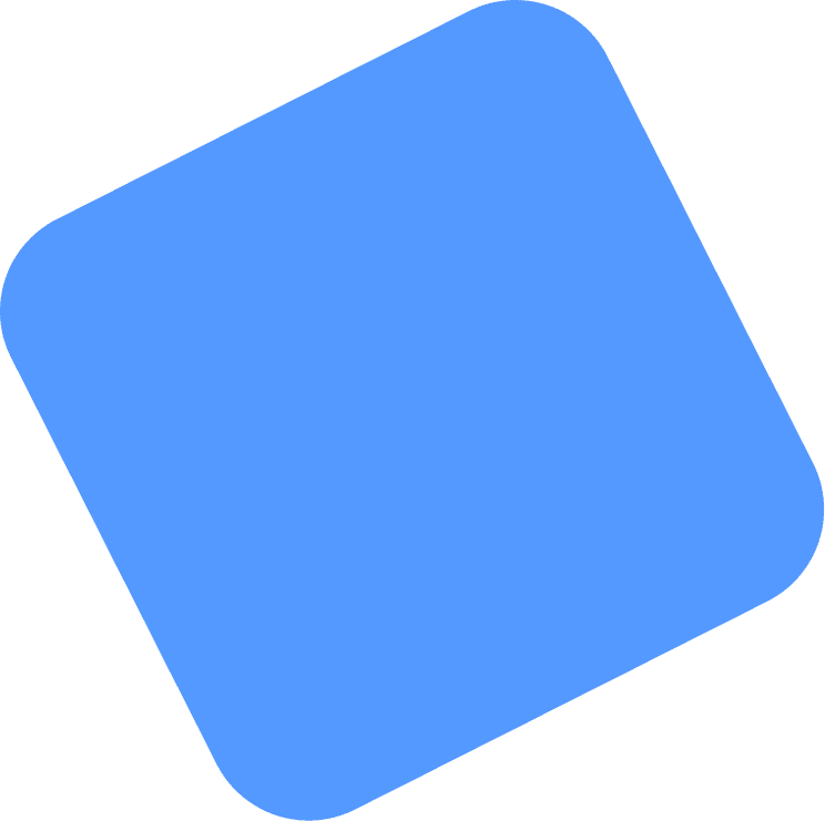 Blue curved shape
